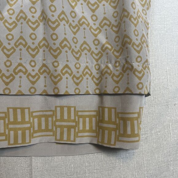 IRO Silk Mini Dress Geometric Size 1 Small Pockets Printed Layered Hem Lined EUC - Picture 9 of 16